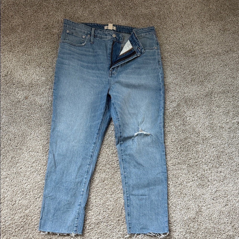 Madewell the perfect vintage Light Blue Straight Leg Jeans 33